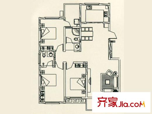金地苑 戶(hù)型圖 2