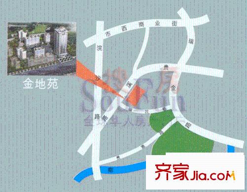 金地苑交通圖
