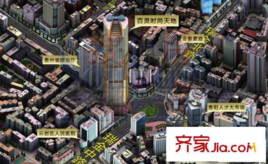 百靈時(shí)尚天地交通圖