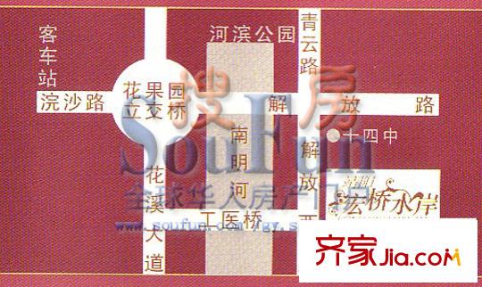 靖陽(yáng)宏橋水岸交通圖