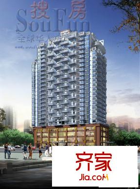 靖陽(yáng)宏橋水岸外景圖幻燈圖