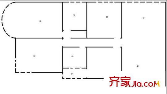 恒生大廈 3室 戶型圖