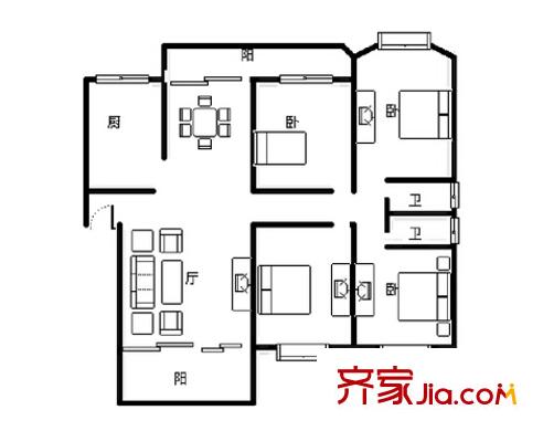 天然居 戶型圖 1