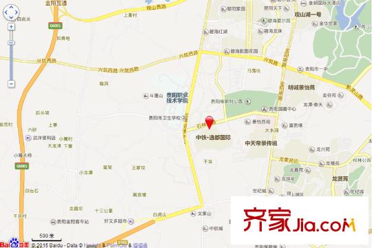 中鐵逸都國際百度電子地圖