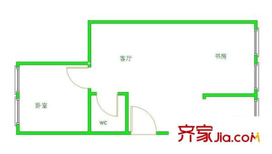 玉田壩高層住宅 2室 戶型圖