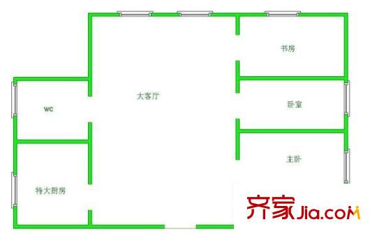 榕筑花園一區(qū) 3室 戶型圖