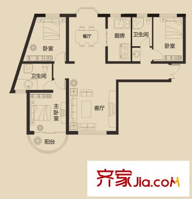 宇虹羅馬假日 戶型圖 4