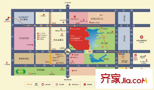 金元國際新城交通圖