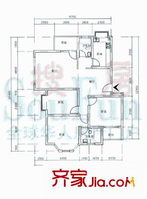 新添菜場小區(qū)戶型圖新添菜場 戶型圖1 3室2廳2衛(wèi)1廚