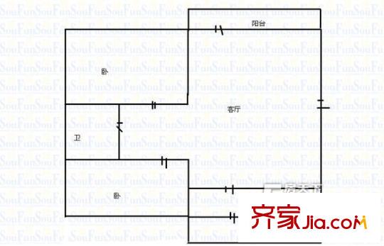 博愛公寓 戶型圖 2