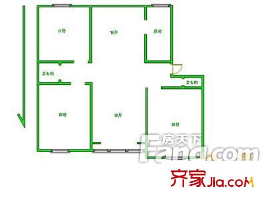 博愛公寓 戶型圖 4