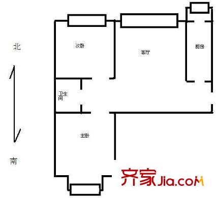 博愛公寓 戶型圖 1