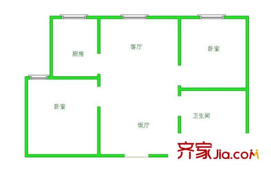 深宏苑 2室 戶型圖