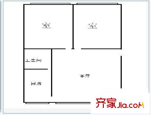 柳灣小區(qū) 2室 戶型圖