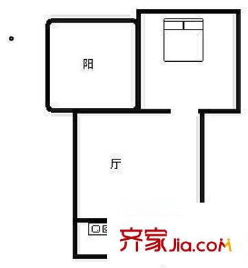 柳灣小區(qū) 1室 戶型圖