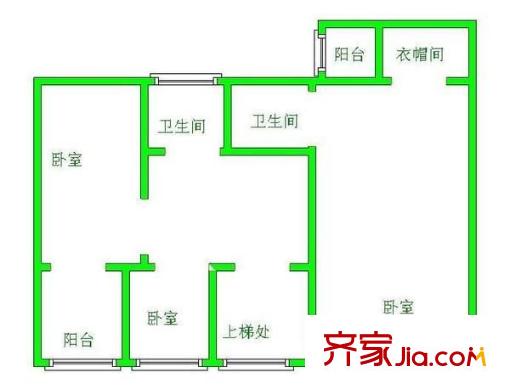 卓越時代大廈 4室 戶型圖