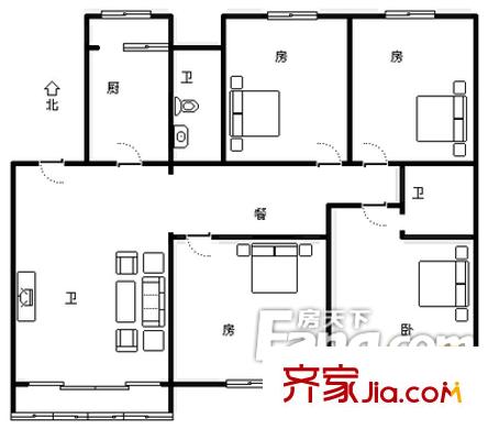 大起公寓 戶型圖 4