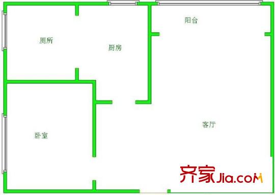 恒生大廈 3室 戶型圖