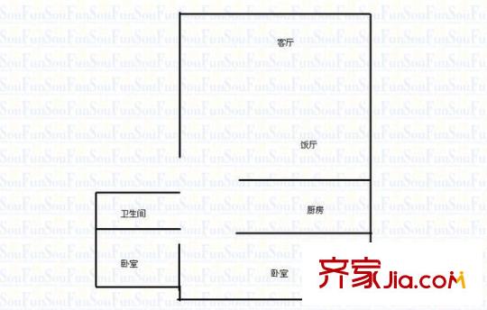 蠻坡世紀(jì)園二期 2室 戶型圖