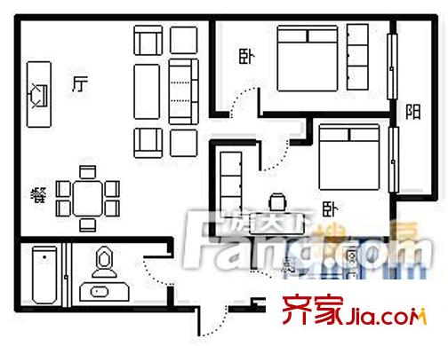 大起公寓 戶型圖 2