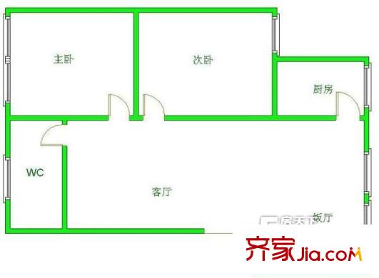 大興星城多倫多戶(hù)型圖406844658700 2室2廳1衛(wèi)1廚