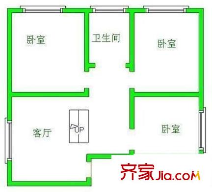 宅吉開磷花園 3室 戶型圖