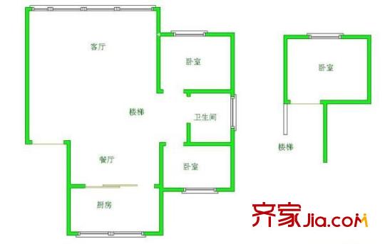 宅吉開磷花園 3室 戶型圖