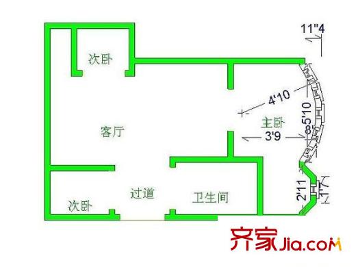 新華苑 5室 戶型圖