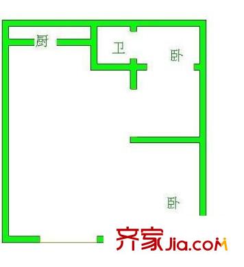 飛山街小區(qū) 1室 戶型圖