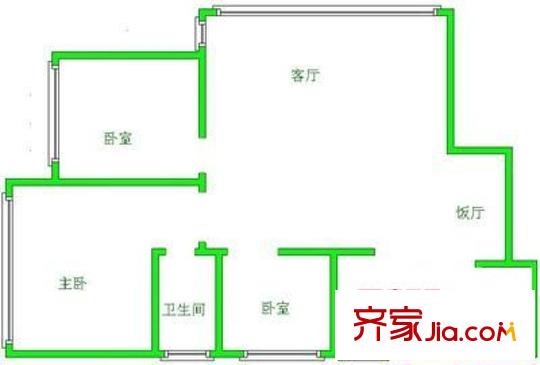 全林廣場 3室 戶型圖
