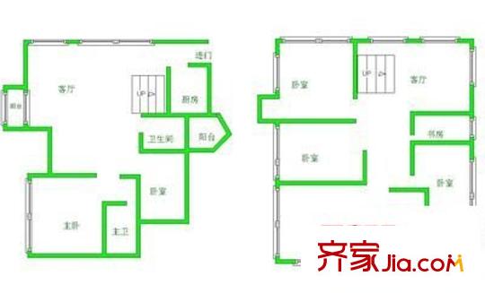 澗橋泊林 4室 戶型圖
