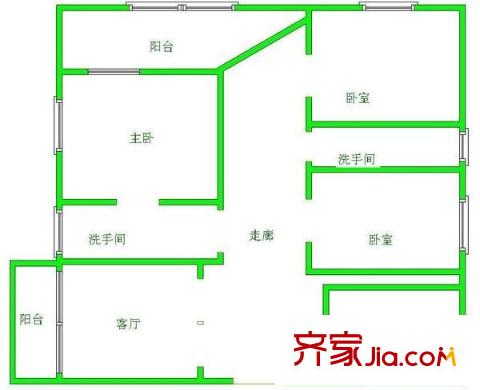 澗橋泊林 3室 戶型圖