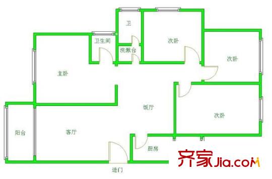 黎陽(yáng)家園 4室 戶型圖