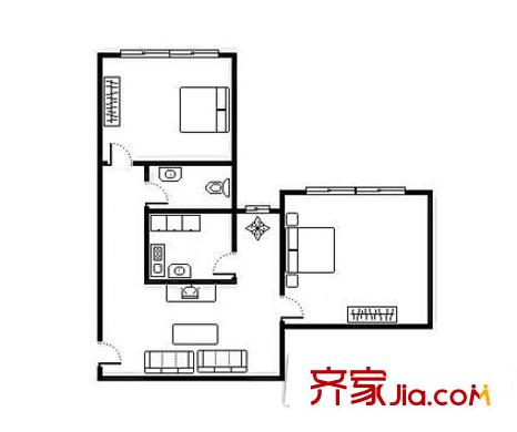 中天星園 戶型圖 2