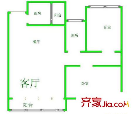 營盤路53號商住樓 戶型圖 1
