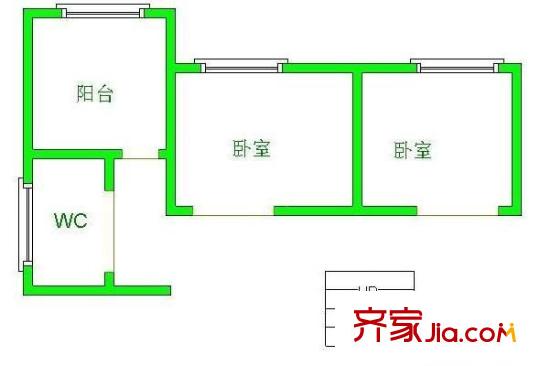 同輝花園 5室 戶型圖