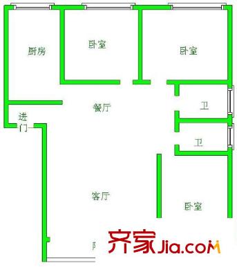 金翠灣 3室 戶型圖