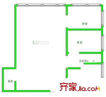 全林廣場 3室 戶型圖