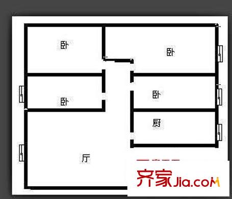 全林廣場 4室 戶型圖