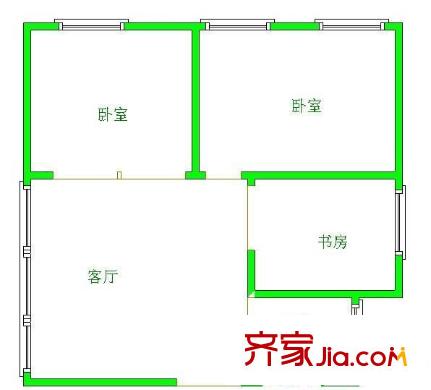 全林廣場(chǎng) 3室 戶(hù)型圖