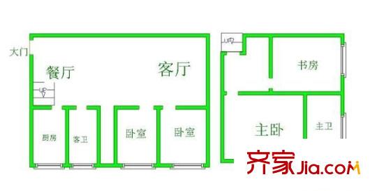 黎陽(yáng)家園 5室 戶型圖