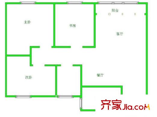 中興苑 3室 戶型圖