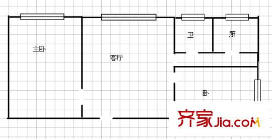 同輝花園 4室 戶(hù)型圖