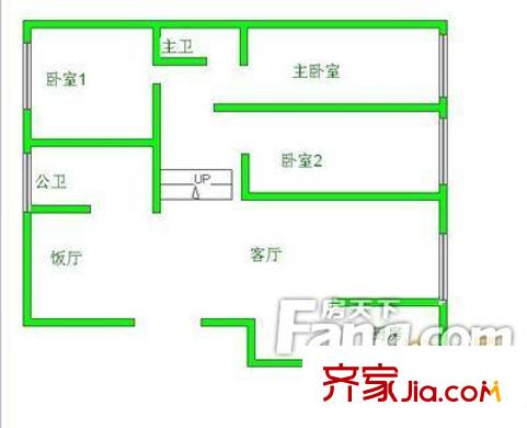 蟠桃宮小區(qū)戶型圖1291621913919_000 3室2廳1衛(wèi)1廚