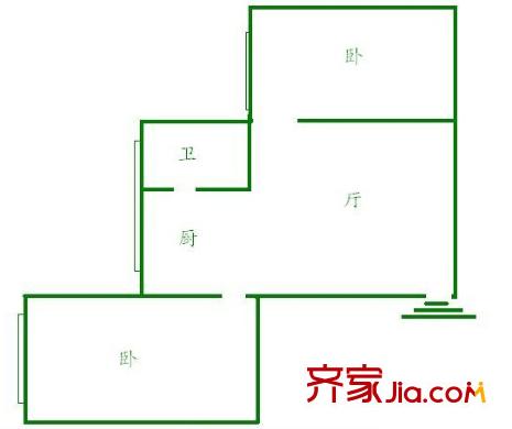 漓江花園 戶型圖 1