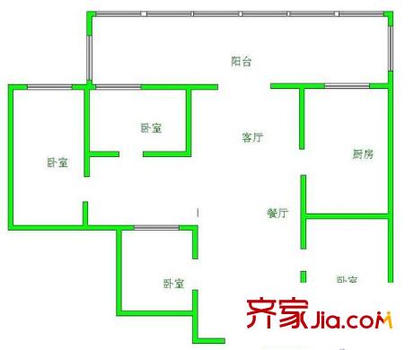 漓江花園 戶型圖 2