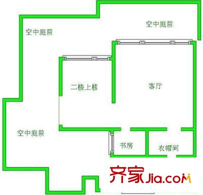 中天山水園 4室 戶型圖