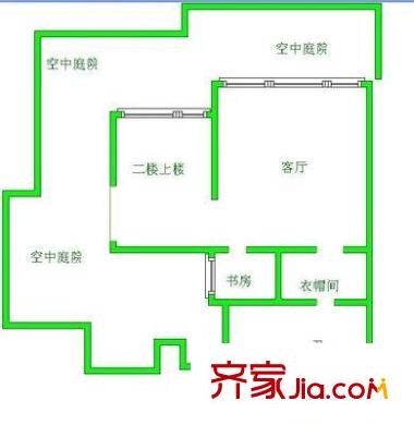 中天山水園 4室 戶型圖