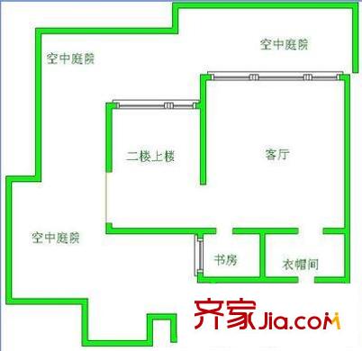 中天山水園 5室 戶型圖
