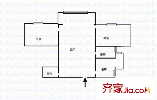 金岸玉都 3室 戶型圖